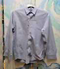 Ralph Lauren Juniors Blue Button Down Dress Shirt Size 20 100% Cotton RN 0103446