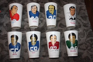 1970’s 7-11 Eleven Slurpee NFL Cups RENFRO, JACKSON, TRUMPY Lot Of 14 - Picture 1 of 5