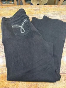 NYDJ Not Your Daughters Jeans Black Stretch Classic Dark Jeans Size 24W NWT - Picture 1 of 7
