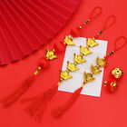New Year Gold-Plated Gold Ingot Pendant Lucky Mascot Home Car Hanging Ornaments