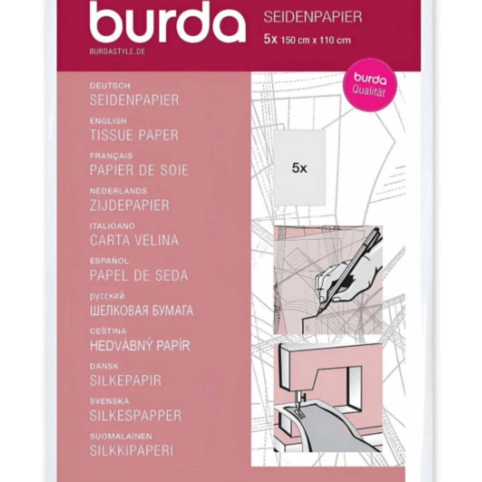Burda Tissue Tracing Paper Dressmaking Tailors Craft Uses
