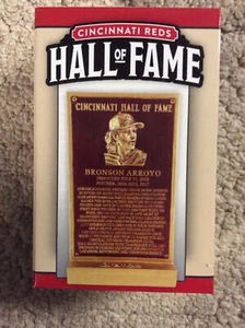 2023 Cincinnati Reds HOF Bronson Arroyo Induction Plaque Mint In Original Box - Picture 1 of 5