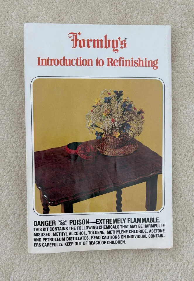 VINTAGE 1981 FORMBY’S INTRODUCTION TO REFINISHING POSTER 17” X 22” + BONUS! - Image 1 of 4