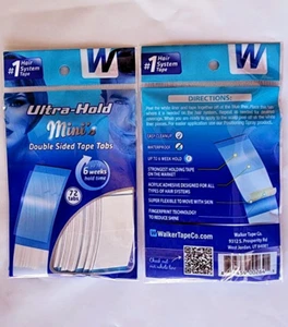 Walker Ultra Hold Tape Mini's Double Sided Tape 72 Tabs Wig, Toupee, Hairpiece - Picture 1 of 9