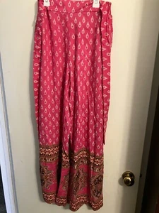 Nuevo con etiquetas Pantalones Tiewaistbo Rosa Francesca's Mi Ami Pull On M - Imagen 1 de 9