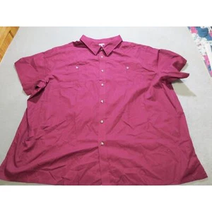 Kingsize Herrenshirt 5XL groß rot kurzärmelig Knöpfe Taschen - Bild 1 von 7