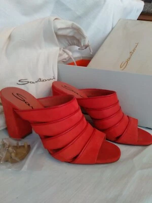 ZAPATOS DE VESTIR DE GAMUZA PARA MUJER EYE CATCHING TALLA 38 EU (US 7 1/2) MANDARINA- SANTONI  Foto 1 de 4