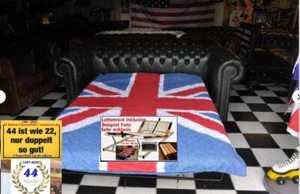 Chesterfield 3 Sitz  Sofa Devon mit  Bett in Luxus Rinder leder +Lattenrost - Bild 1 von 23