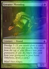 Magic the Gathering MTG Greater Mossdog (169) Ravnica City of Guilds   LP FOIL