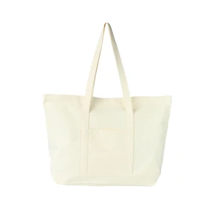 Tote Bag for Women, Canvas Tote Bag externial pocket,Large Tote Bag Shoulder Bag - Picture 1 of 91