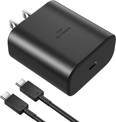for Google USB-C 45W Charger & 5FT USB-C Cable Pixel 7 7 Pro Pixel 6 Pixel 6 Pro - Image 1 of 4