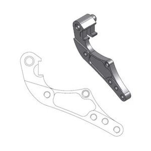MotoMaster Caliper Adapter Rally/Dakar 298 Front for Husqvarna TC250 2008-2013 - Picture 1 of 1