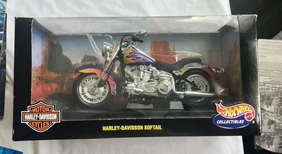 1999 Hot Wheels x Harley-Davidson Softail Motorcycle 1:10 Scale NIB - Image 1 of 3