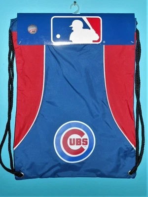 New Licensed MLB Chicago Cubs Cinch Bag Tote Backpack Day Bag S227 - Image 1 of 2