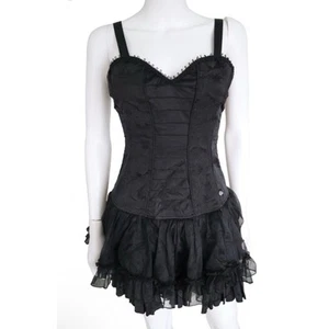 Vestido Vintage Tripp NYC Corsé Tutú Mini Gótico Grunge Talla M - Imagen 1 de 10