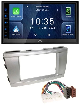 JVC DAB Bluetooth MP3 USB 2DIN Autoradio für Toyota Camry (2006-2011) - Bild 1 von 4