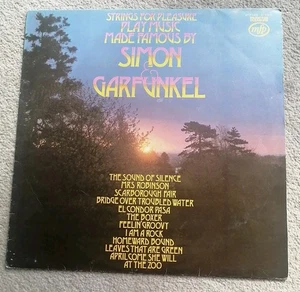 Strings For Pleasure - Play Music Made Famous By Simon & Garfunkel (LP) - Picture 1 of 2