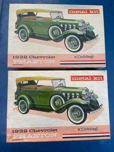 2x HUBLEY METAL KIT #4865 1932 CHEVROLET PHAETON IN BOX DIE CAST MODEL Metal Kit - Picture 1 of 24
