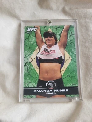2013 Topps UFC Knockout Amanda Nunes Flag Rookie Card /188 RC Brazil - Image 1 of 2