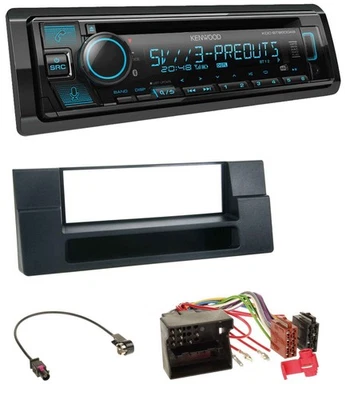 Kenwood Bluetooth USB CD MP3 DAB Autoradio für BMW X5 E53 5er E39 Quadlock Ablag - Bild 1 von 4