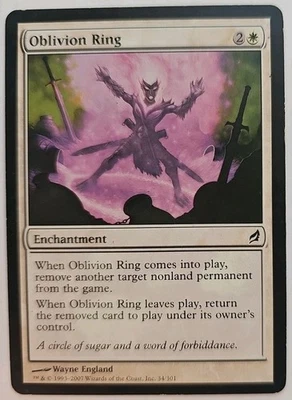 MTG Magic The Gathering Card Oblivion Ring Enchantment White Scourge - Image 1 of 2