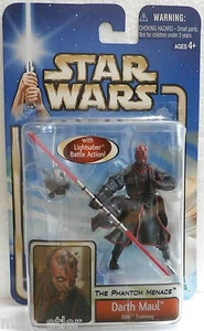 Star Wars The Phantom Menace Darth Maul Sith Training (Hasbro, 2002) New on Card - Picture 1 of 2