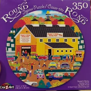 🧩 NEW Puzzle-350 Piece Sweet N Sticky Honey Farm Sealed Cra-Z-Art Puzzlebug Bee - Picture 1 of 1