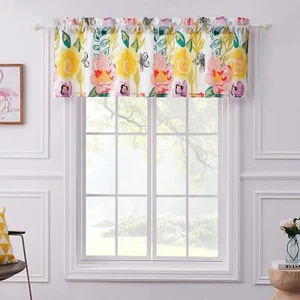 Greenland Home Fashions Watercolor Dream Window Valance (Multi, 52×36) - Picture 1 of 5