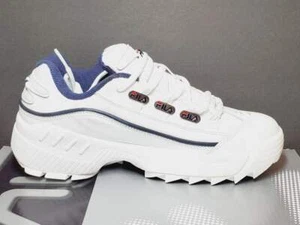 FILA Men's Fila Hometown Extra LEA/SYN FW02751-111 White Peacoat Red Authentic - Picture 1 of 6