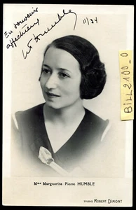autographe Marguerite Pierre-Humble( Marguerite Salomon Nathan)écrivain.Mamichou - Imagen 1 de 1