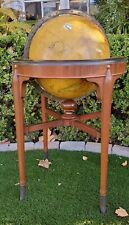 Antique Rand McNally Indexed Terrestrial Art Globe 16" 1930's Art Deco Stand