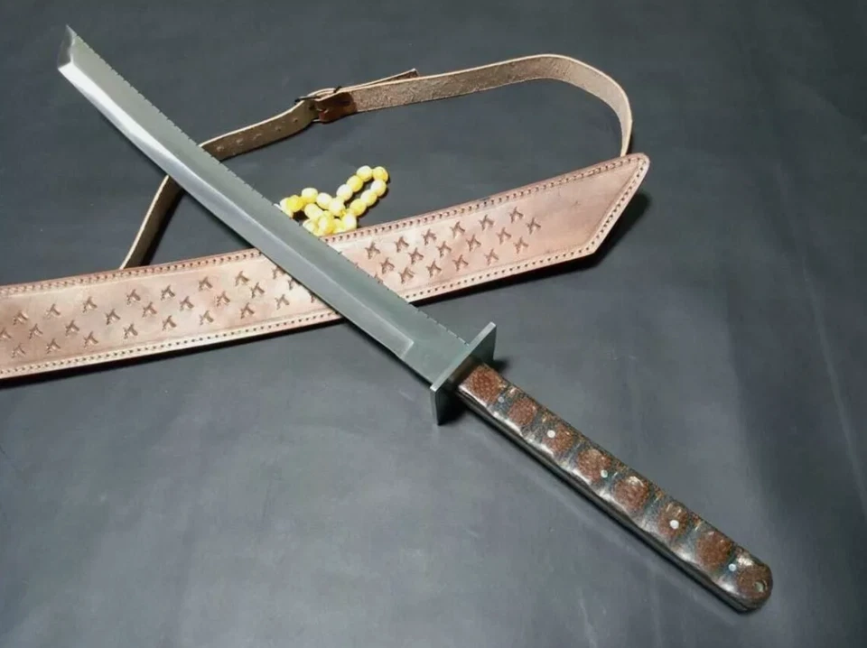 КАТАНА МЕЧ НИНДЗЯ БОЕВОЙ МЕЧ ЗАКАЗ РУЧНОЙ РАБОТЫ D2 ИНСТРУМЕНТ СТАЛИ САМУРАЙ МЕЧ - Изображение 1 из 4