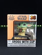Funko Minis Star Wars Figure - The Manddalorian #36 Grogu With Cup
