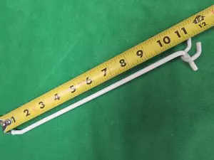 75 pz PEGBOARD 10" PICCHETTO GANCIO 1/4" FILO PUNTA A SFERA ESTREMITÀ PICCHETTO SCHEDA NEGOZIO AL DETTAGLIO GANCIO - Foto 1 di 1