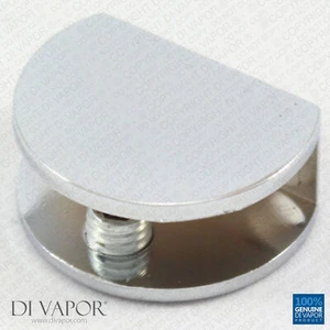 Di Vapor (R) 8 mm bis 10 mm Dusche gebogen Edelstahl Chrom Regal Klemme - Bild 1 von 7