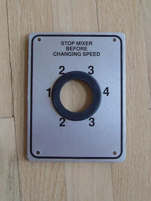 U-SAV EQUIPMENT, LLC Hobart Mixer Shifter Selector plate & Grommet H-600 L-800 & screws # 117873 new