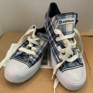 Airwalk Plaid Tennis Shoe Sz 7 NWOT - Picture 1 of 9
