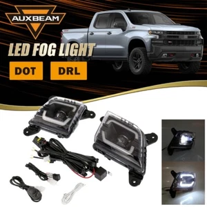 Pair Bumper LED Fog Lights DRL Assembly for Chevrolet Silverado 1500 2019-2023 - Picture 1 of 12