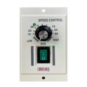 AC 110V Knob Motor Speed Controller DC 0-90V Variable Speed for 0-400W DC Motor - Picture 1 of 10