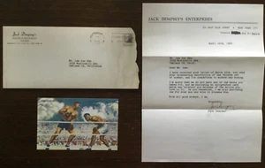 BRUCE LEE SIGNED LETTER & POSTCARD FROM BOXING LEGEND JACK DEMPSEY *Reproduction - Picture 1 of 13