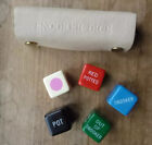 Vintage SNOOKER DICE GAME In Suede Case with Rules by Marbury of Filey Yorkshire