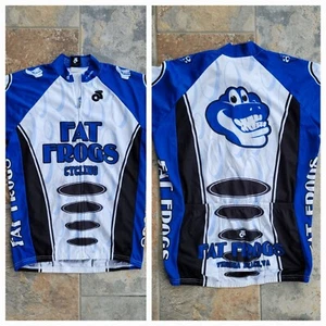 Camiseta deportiva de ciclismo Fat Frogs XL para hombre manga corta cremallera completa Virginia Beach VA - Imagen 1 de 10