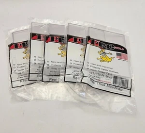 (Pack of 5) Pro-Mold Real Thick Card Mini Snap Tite Holders 120pt Jersey Cards - Picture 1 of 3