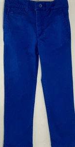 Gap Kids Little Boy's Sz 5 Pants Blue Khaki's Adjustable Waist Zipper/Clasp EUC - Picture 1 of 10