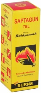 Baidyanath Saptagun Ayurvedic Oil For Burns Wounds 50 ml FREE SHIPPING - Picture 1 of 1