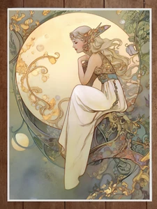 Fee Poster Jugendstil 18 x 24 Zoll - Bild 1 von 1