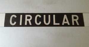 Blackpool Vintage Linen Bus Blind 2 30"- Circular - Picture 1 of 1