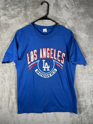 Camiseta De Colección Campeón de los Dodgers de Los Ángeles Puntada Única Azul Para Hombre Grande Foto 1 de 4
