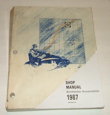 Skidoo 1987 Service Manual Formula Tundra Citation Safari Elan Ski doo Shop - Image 1 of 4