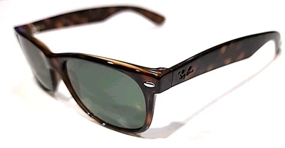 Ray Ban RB2132 902 NO Logo New Wayfarer Tortoise Green Sunglasses 55-18 - Image 1 of 4